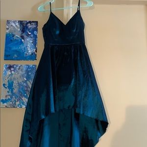 Highlow Teal Dress